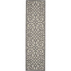 Cozumel CZM04 Cream and Gray 2'2" x 7'6" Runner Rug