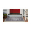 Frontporch Compass Black and Gray 1'8" x 2'6" Outdoor Area Rug