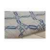 Country Side CTR02 Ivory and Blue 3'6" x 5'6" Outdoor Area Rug