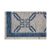Country Side CTR02 Ivory and Blue 3'6" x 5'6" Outdoor Area Rug