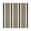 Courtyard Black and Bone 5'3" x 5'3" Sisal Weave Square Outdoor Area Rug
