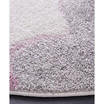 Adirondack Ivory and Purple 2'6" x 6' Runner Area Rug