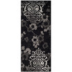 Adirondack Black and Silver 2'6" x 6' Runner Area Rug