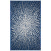 Evoke Navy and Ivory 3' x 5' Area Rug
