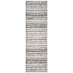 Adirondack Ivory and Charcoal 2'6" x 8' Runner Area Rug