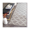 Adirondack Silver and Ivory 2'6" x 8' Runner Area Rug