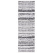 Adirondack Ivory and Charcoal 2'6" x 6' Runner Area Rug