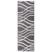 Adirondack Charcoal and Ivory 2'6" x 6' Runner Area Rug