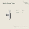 Basin Bottle Trap Antique Brass