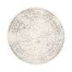 Adirondack Ivory and Silver 8' x 8' Round Area Rug
