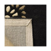 4730 MSR4730A Black 6' x 6' Round Area Rug