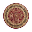 Lyndhurst Red and Black 10' x 10' Round Area Rug
