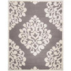 Floret Damask MSR4545C Beige 2'3" x 8' Runner Rug