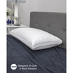 Dual Comfort Standard/Queen Pillow, Gel-Infused Memory Foam & Fiber Fill iCOOL Technology System®, 400 Thread Count 100% Cotton Cover
