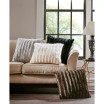 Duke Ribbed Faux-Fur Decorative Pillow, 20" x  20"