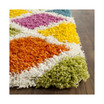Shag Kids Ivory and Multi 2'3" x 9' Runner Area Rug