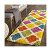 Shag Kids Ivory and Multi 2'3" x 7' Runner Area Rug