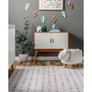 Aurora Larissa Washable Kids Polka Dot 4' x 6' Area Rug
