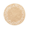 Discovery Kids Washable Alphabet 4' x 4' Round Area Rug