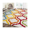Shag Kids Ivory and Multi 2'3" x 5' Area Rug