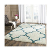 Shag Kids Ivory and Blue 8'6" x 12' Area Rug