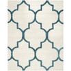 Shag Kids Ivory and Blue 8'6" x 12' Area Rug