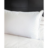 300 Thread Count 100% Cotton White Goose Down Pillow, Standard