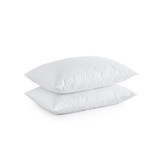 Teardrop Quilted Goose Down and Feather Bed Pillows, 2 Piece, Standard/Queen