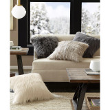 Edina Faux-Fur Decorative Pillow, 20" x  20"