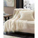 Edina Faux-Fur Decorative Pillow, 20" x  20"