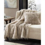 Edina Faux-Fur Decorative Pillow, 20" x  20"