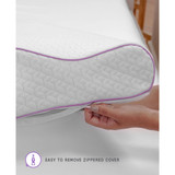 Temperature Regulating Coolest Comfort Contour Memory Foam Bed Pillow