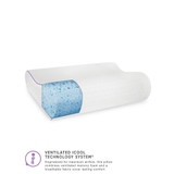 Temperature Regulating Coolest Comfort Contour Memory Foam Bed Pillow