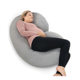 Pregnancy C Shaped Full Body Pillow, Jersey Cover