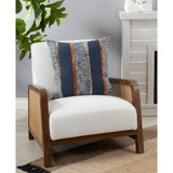 Vertical Striped Decorative Pillow, 20" x 20"