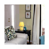 Simple Designs Mini Ceramic Globe Table Lamp