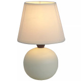 Simple Designs Mini Ceramic Globe Table Lamp