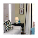 Simple Designs Mini Ceramic Globe Table Lamp