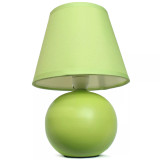 Simple Designs Mini Ceramic Globe Table Lamp