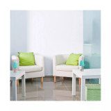 Simple Designs Sand Nickel Mini Basic Table Lamp with Fabric Shade 2 Pack Set