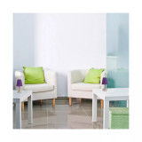 Simple Designs Sand Nickel Mini Basic Table Lamp with Fabric Shade 2 Pack Set