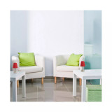 Simple Designs Sand Nickel Mini Basic Table Lamp with Fabric Shade 2 Pack Set