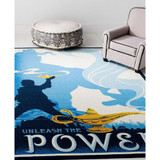 Disney Washable Rugs Genie of the Lamp 5' x 7' Area Rug