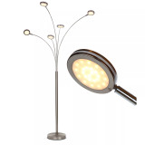 Orion LED Modern Tree Arc Floor Lamp with 5 Adjustable Arc Arms