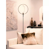 Eclipse LED Modern Torchiere Floor Lamp with Adjustable Rings
