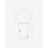 Kai LED Cement Modern Table, Desk and Nightstand Lamp