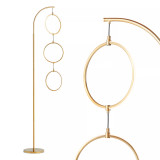 Nova LED RGB Floor Lamp - Color Changing 3 Ring-Style Light Pendants