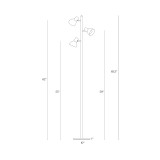 Ethan LED Tree Floor Lamp with Adjustable Rotating Heads