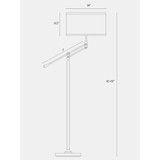 Ava LED Standing Modern Floor Lamp with Adjustable Height