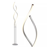 Embrace LED Spiral 2-in-1 Adjustable Floor & End Table Lamp Combo
